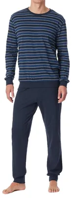 Obrázok produktu pre Uncover by Schiesser Pánske pyžamo UNCOVER Nightwear – tmavomodré – veľkosť 50