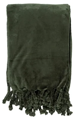 Produktbild von Dutch Decor Wohndecke Flanell-Fleece Florijn 150x200 cm Grün
