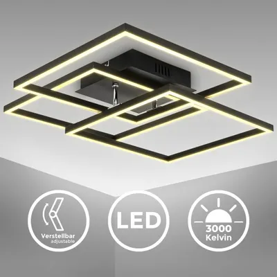 Produktbild von LED Wand- und Deckenleuchte,schwarz,LED/40W