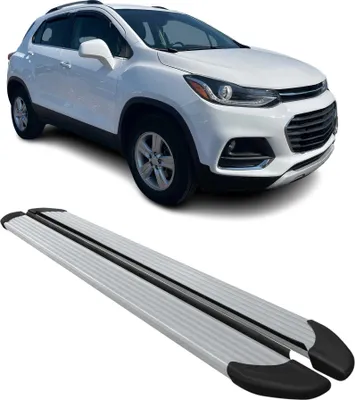 Image de Marchepieds Latéraux pour Chevrolet Trax 2012-2024 Aluminium Argent 2Pcs
