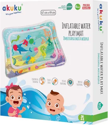 Produktbild von Bunte aufblasbare Wassermatte, Akuku