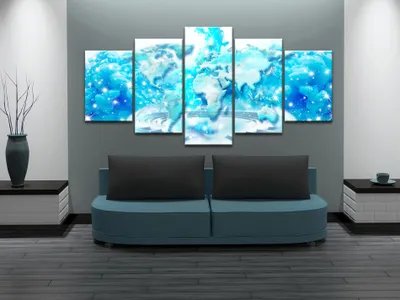Immagine prodotto di Immagine acustica mappa del mondo 200x100 cm immagini schiuma acustica ad alte prestazioni fonoassorbente isolamento acustico tela 5 pezzi parete immagine stanza acustica isolamento acustico k-A-0036-b-n