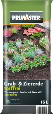 Produktbild von Primaster Zier- & Graberde torffrei 16 L