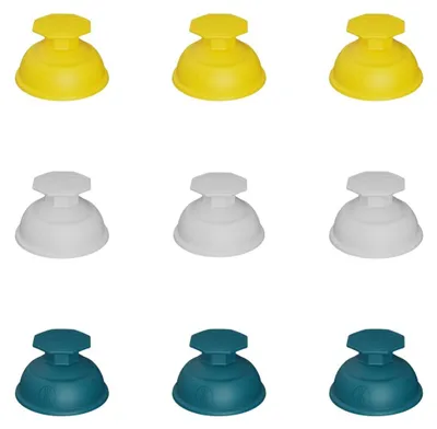 Produktbild von INF 9er-Set Tragbares Silikon-Schröpfset – Vakuum-Saugmassagebecher, lebensmittelechtes Silikon + PP, kompakte Muskel- und Faszienentlastung