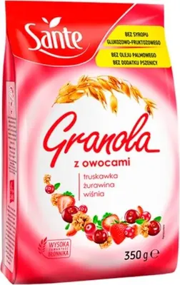 Obrázok produktu pre Sante Fruit Granola s mrazom sušeným ovocím 350 g