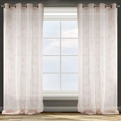 Produktbild von Eurofirany Gardine MARIPOS aus Polyester rosa 250cm x 140cm