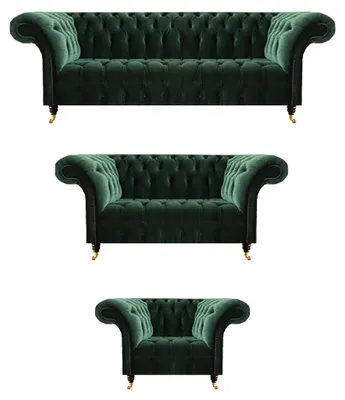 Produktbild von Edle Chesterfield Sofas Wohnzimmer Polstermöbel  Couchgarnitur