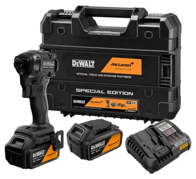 Zdjęcie produktu dla Wkrętarka udarowa akumulatorowa DeWalt DCF86MP2T-QW | McLaren | 18 V | 1/4" | zestaw 2 akumulatorów 5 Ah