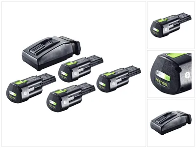 Obrázek produktu pro Festool energy set 4x BP 18 Li 3.0 Ergo I akumulátor 18 V 3,0 Ah / 3000 mAh Li-Ion (4x 577704) + nabíječka TCL 6 (201135).