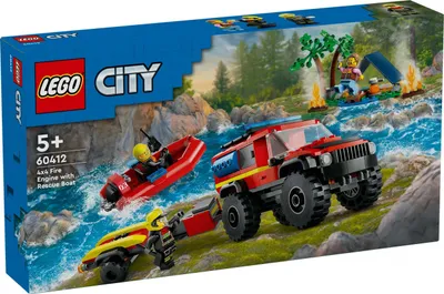 Zdjęcie produktu dla LEGO® City 60412 Wóz strażacki z łodzią ratunkową