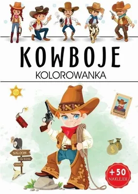 Immagine prodotto di Kowboje - Opracowanie Zbiorowe (Libri da colorare per bambini in polacco)