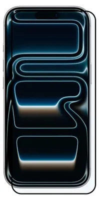 A screen protector is shown on a smartphone.