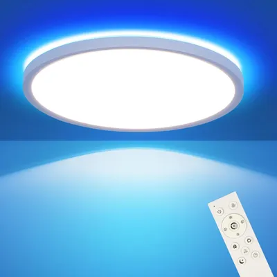 LED Deckenleuchte RGB 38 cm 36 W, dimmbar, Fernbedienung
