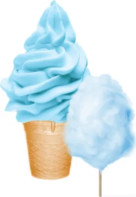Produktbild von Zuckerwatte Blaues Softeis Pulver 1 kg
