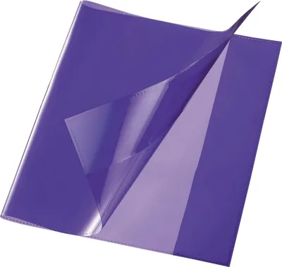 Produktbild von Heftschoner - extra starke PP-Folie, violett, 404 x 250 mm