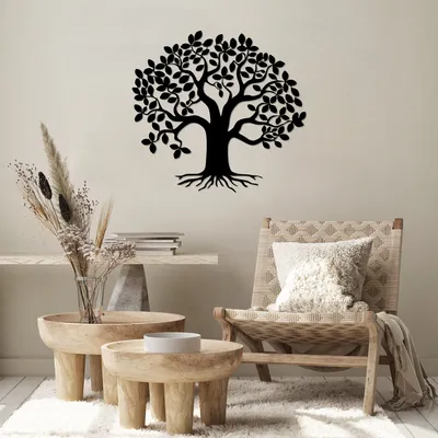 Produktbild von Wallity, Monumental- TNL2265, Schwarz, Sonstige Wohndekorationen, 70 x 65 cm, 100% Metall (Dicke: 1