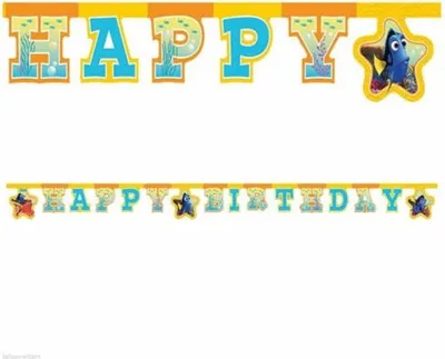 Produktbild von Buchstabengirlande HB Finding Dory 220cm