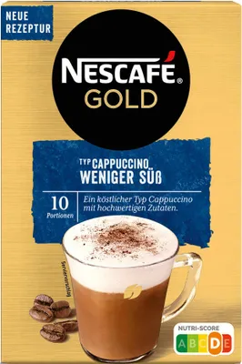 Obrázek produktu pro Nescafe Typ Cappuccino Méně sladký nápoj v prášku rozpustný 125g