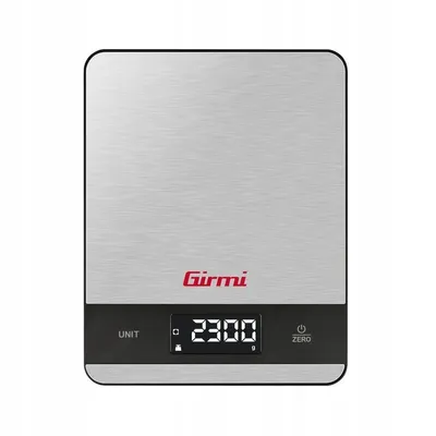 Image de Balance De Cuisine Électronique Girmi Ps05 5 Kg Lcd En Acier