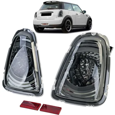 Für Mini One Cooper R56 2010-2014 LED Rückleuchten Heckleuchten Schwarz Smoke in der Farbe Schwarz von Carparts-Online GmbH
