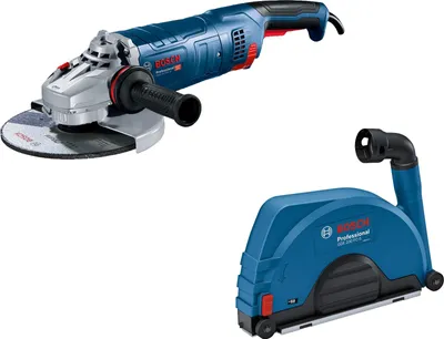 Zdjęcie produktu dla BOSCH Professional 0615A5004S BOSCH Professional GWS 24-230 JZ+GDE 230 FC-S Winkelschleifer-Set 2.400 W