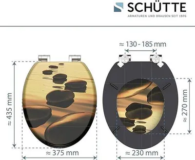 Produktbild von Famanu Toilettensitz Duroplast - Hochwertiger Schließmechanismus mit Soft-Close
