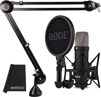 Produktbild von Rode NT1 Signature Black Mikrofon mit PSA-1 Gelenkarm