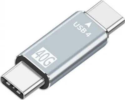 Produktbild von USB4 Adapter Typ C Stecker zu Stecker 40 Gbit/s USB 4.0 Kabel in Grau