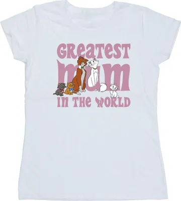 Produktbild von Disney - "The Aristocats Greatest Mum" T-Shirt für Damen BI8462 (S) (Weiß)