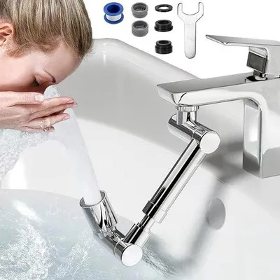 Immagine prodotto di Rubinetto girevole multifunzionale a 1440° - 2 modalità di erogazione - Cucina e bagno