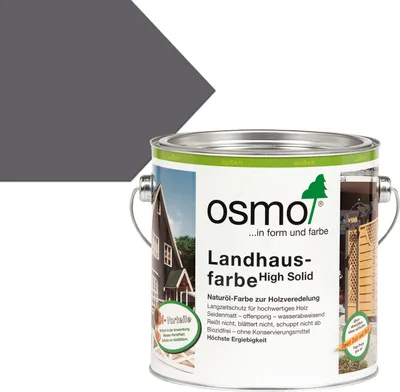 Produktbild von Osmo Landhausfarbe aus Naturöle in steingrau für außen 2500ml
