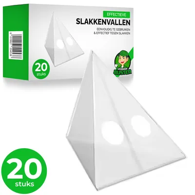 Productafbeelding van VerminBuster Slakkenval 20 stuks - Slakkenvanger - Slakkenvallen Bier - Slakkenwering - Alternatief Slakkenkorrels / Slakkengif