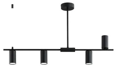 Zdjęcie produktu dla Lampa wisząca URANOS szara 4xGU10x10W metal wym:46x82x10cm IP20 Alfa