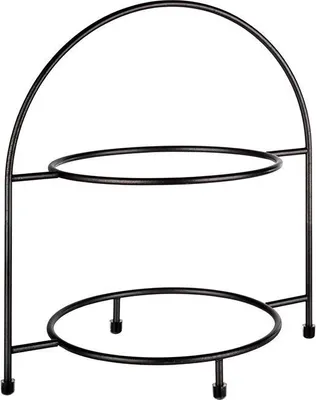 Produktbild von APS 33208 Serviergestell INDUSTRIAL, Metall, für 2 Teller (max. Ø 27 cm), 29 x 19,5 cm, Höhe 30 cm