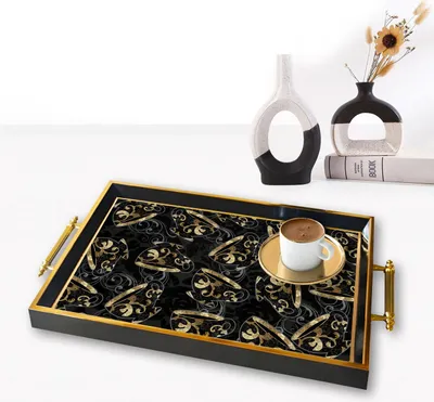Produktbild von Evila Originals, TPA9770, Tablett, Mehrfarbig, 100 % GLAS, 50 x 29 x 3,5 cm