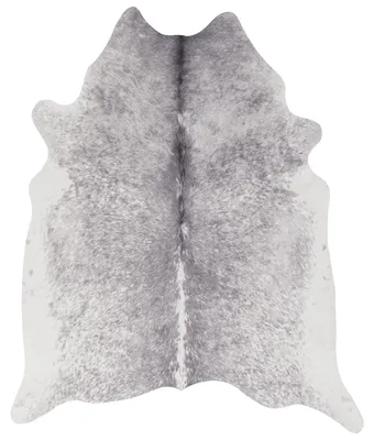 Zdjęcie produktu dla Dywan z włókien syntetycznych imitujący skórę bydlęcą, wymiary: 77 x 100 cm, kolor: szary