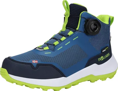 Produktbild von Trollkids Kids Trollfjord Hiker Mid Jungen Wanderschuhe Marine 482-151 Grösse 38