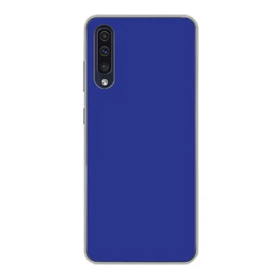 Produktbild von MuchoWow® Handyhülle Schutzhülle Hülle für Samsung Galaxy A30s Blau - Einfarbig - Dunkelblau Silikon Softcase Handy Hülle - Karteninhaber