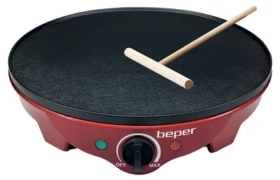 Obrázok produktu pre Beper BT.700Y Crepes Maker na palacinky, palacinky a piadiny elektrický s drevenou špachtľou