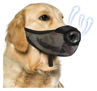 Produktbild von Maulkorb Hund Atmungsaktiv Verstellbar Schwarz Größe S