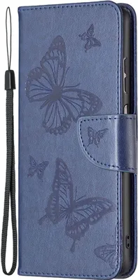 Produktbild von König Design Hülle kompatibel mit Samsung Galaxy A23 Kunstleder Handyhülle - Handy Case Blau