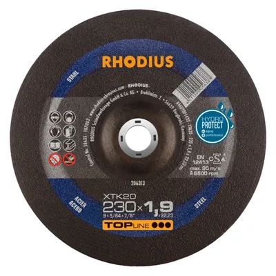 Zdjęcie produktu dla Rhodius 206313 Cutting disc (off-set) 230 mm 1 pc(s) Steel