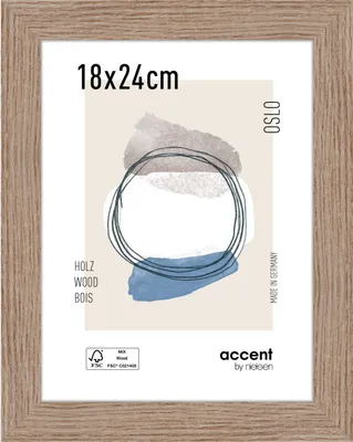 Produktbild von accent by nielsen Holz Bilderrahmen Oslo, 18x24 cm, Eiche