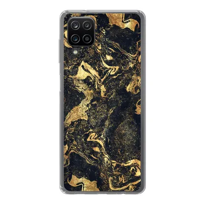 Produktbild von MuchoWow® Handyhülle Schutzhülle Hülle für Samsung Galaxy A12 Marmor - Luxus - Gold Silikon Softcase Handy Hülle - Bild