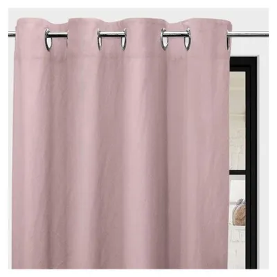 Image de Rideau à oeillets en microfibre - 135 x 250 cm - Bohème - Rose
