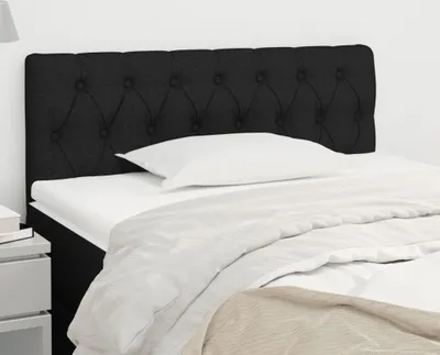Produktbild von The Living Store Kopfteil Schwarz 90x7x78/88 cm Stoff
