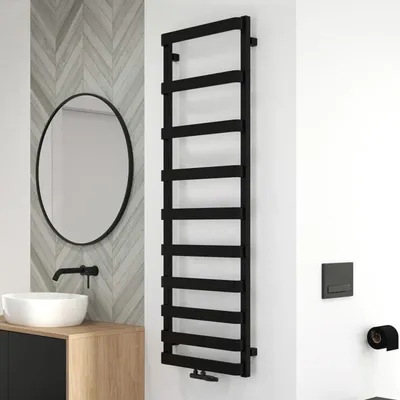 Imagen del producto de OLTENS Radiador de toalla eléctrico, 50 x 151 cm