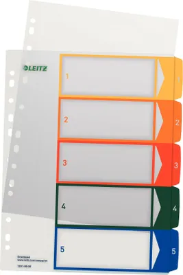 Produktbild von Leitz Register PC-labeled, 255 mm, 323 mm