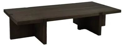 Productafbeelding van Pomax Asa salontafel, donkerbruin, afmetingen 140 x 70 x 31 cm