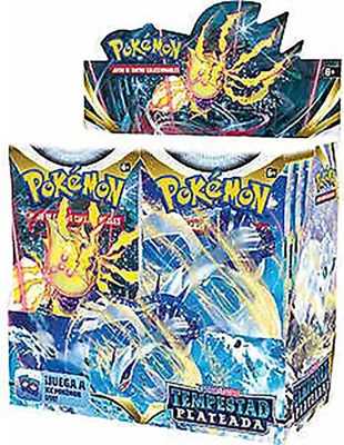 Obrázek produktu pro Pokemon Trading Card Game Sword & Shield Silver Tempest Booster Box Trading Cards Spanish Multicoloured Multicoloured Jedna velikost